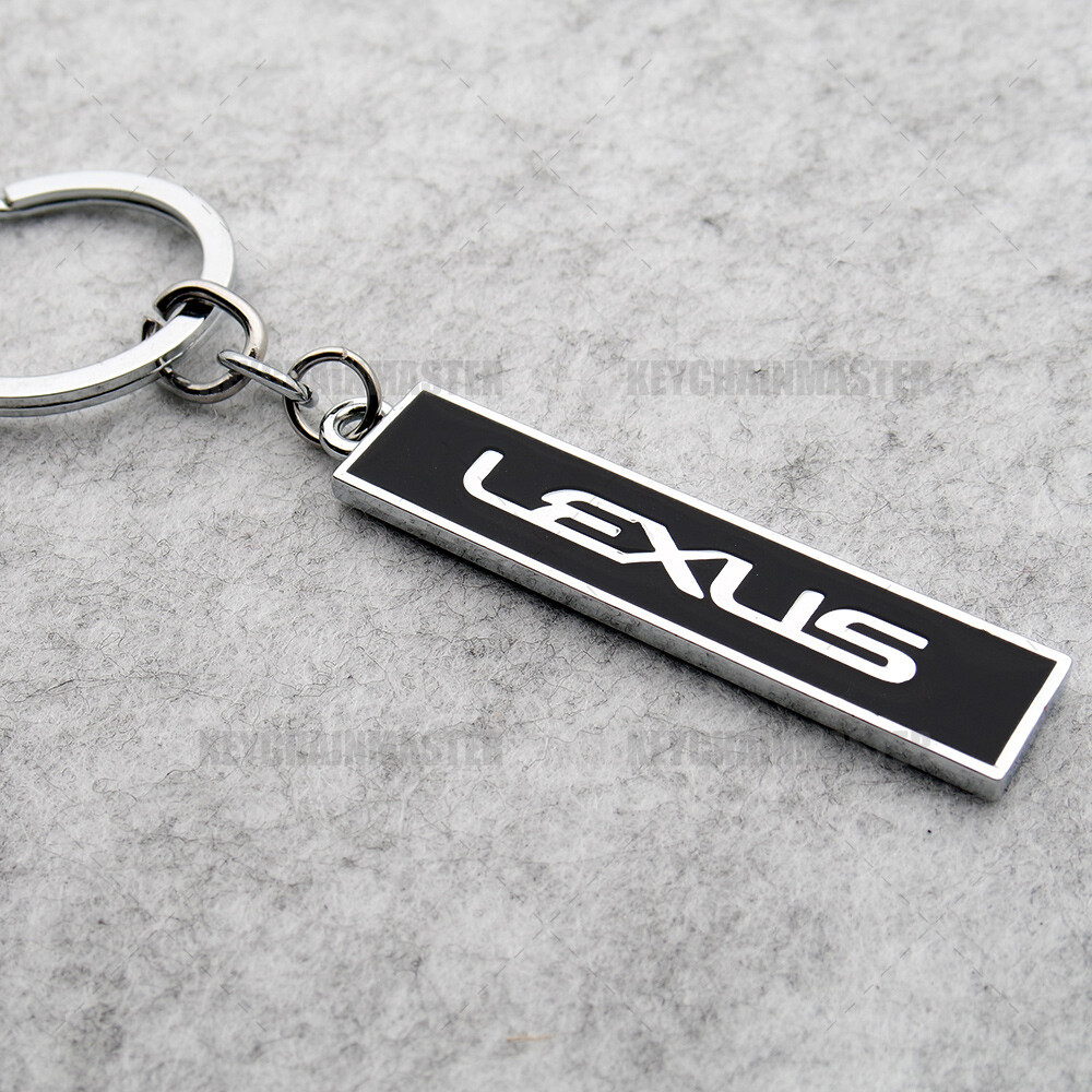 Lexus Letter 3D Logo Alloy Car Home Nameplate Key Keychain Ring