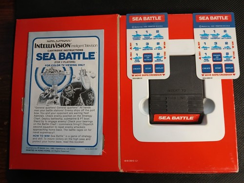 CIB Sea Battle Intellivision Video Game, Complete In Box untested - Picture 3 of 3