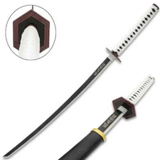 Giyu Tomioka Demon Slayer Sword Katana Carbon Steel Blade Anime Cosplay Real