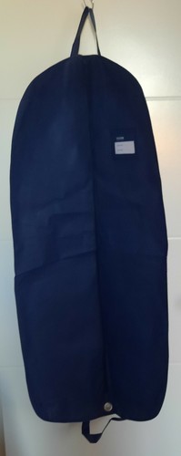 2x Lewin Navy Zip up Garment Bag Suit Dress Coat Hanging Clothes Cover Storage - Picture 9 of 12
