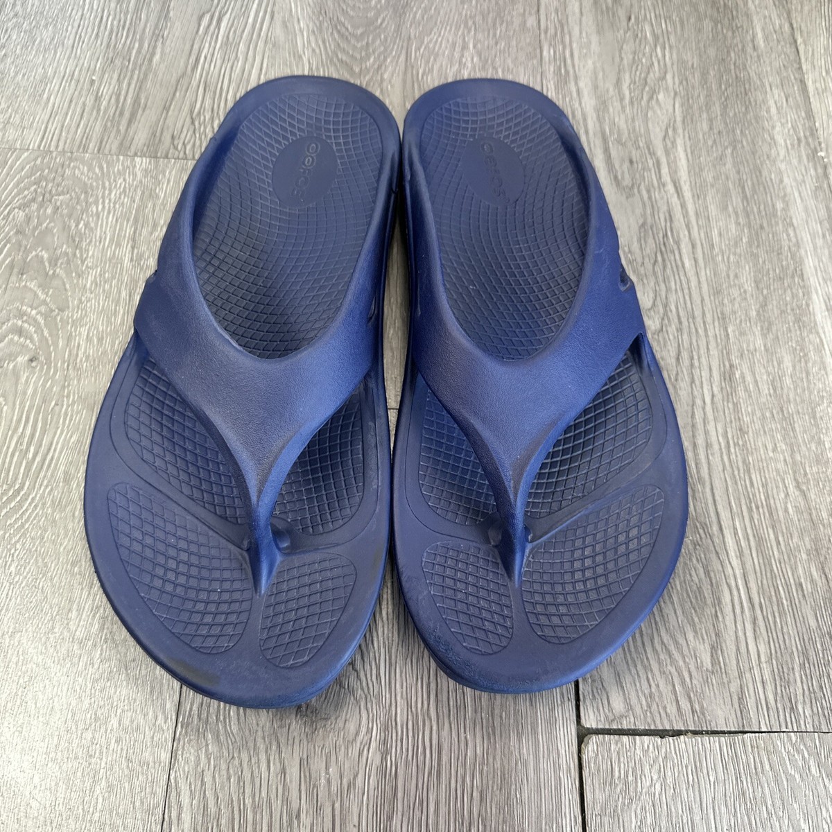 Oofos OOriginal Sandals Recovery Flip Flop Thongs Navy Blue Mens Size 10 OOriginal Men main image 4