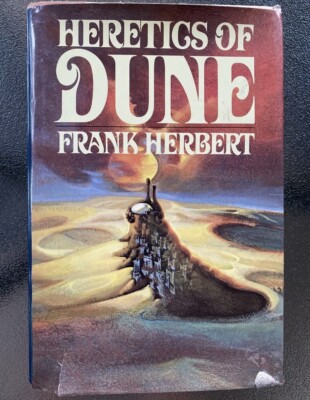 SIGNED AND INSCRIBED Heretics Of Dune By Frank Herbert Hardback