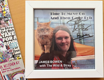 James Bowen & Henry Facey, original Signed CD; Bob the Stray (Streetcat Bob)
