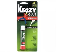 1pk Krazy Glue Instant strong Super Glue crazy fast Tube All Purpose 0.07oz
