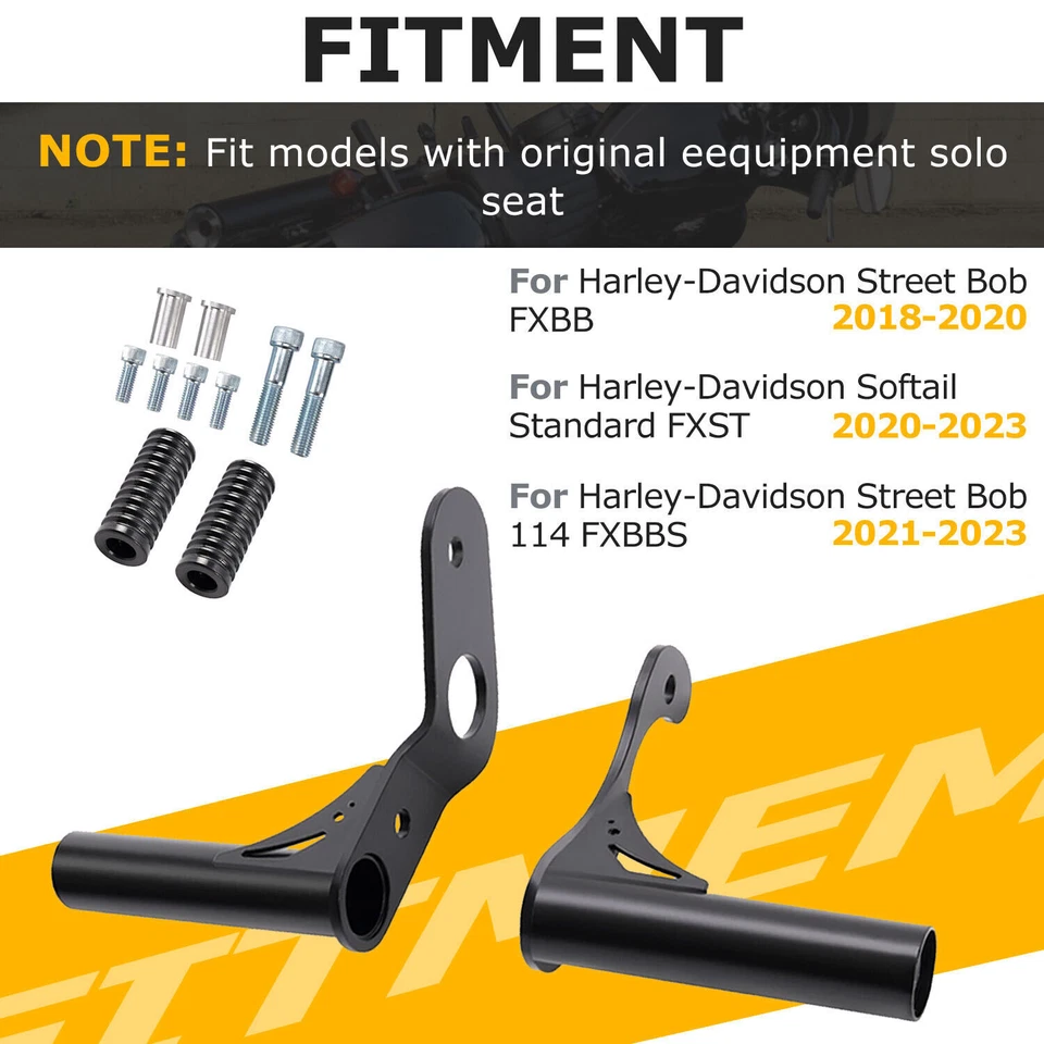 Barra de choque de clavija de pasajero trasero para Harley Street Bob FXBB Softail FXST 2018-2024 Foto 3 de 4