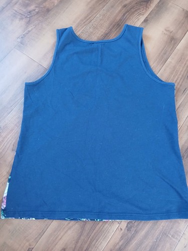 Mighty Fine Brand 2014 Barbie dunkelblau Blumen Tank Top Größe Small - Bild 5 von 5