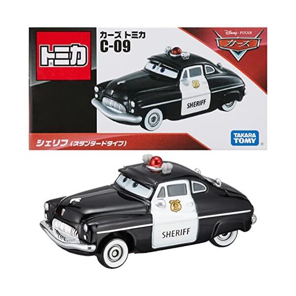 Disney Pixar Cars Tomica Sheriff C-09 Free Shipping with Tracking# New Japan JP