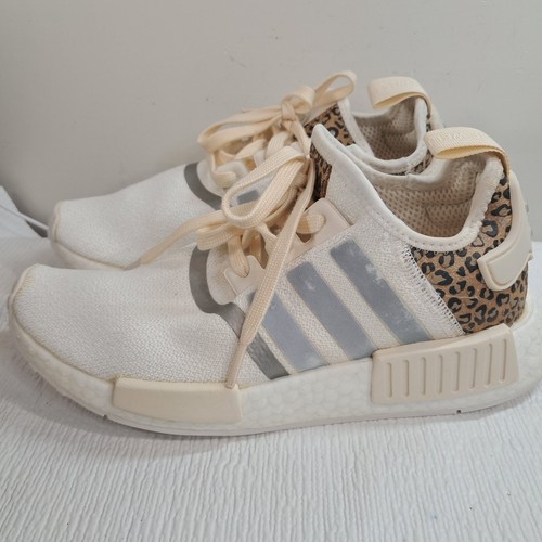 Adidas NMD R1 Cheetah Women’s Size 7.5 fz1018 cloud white leopard animal print