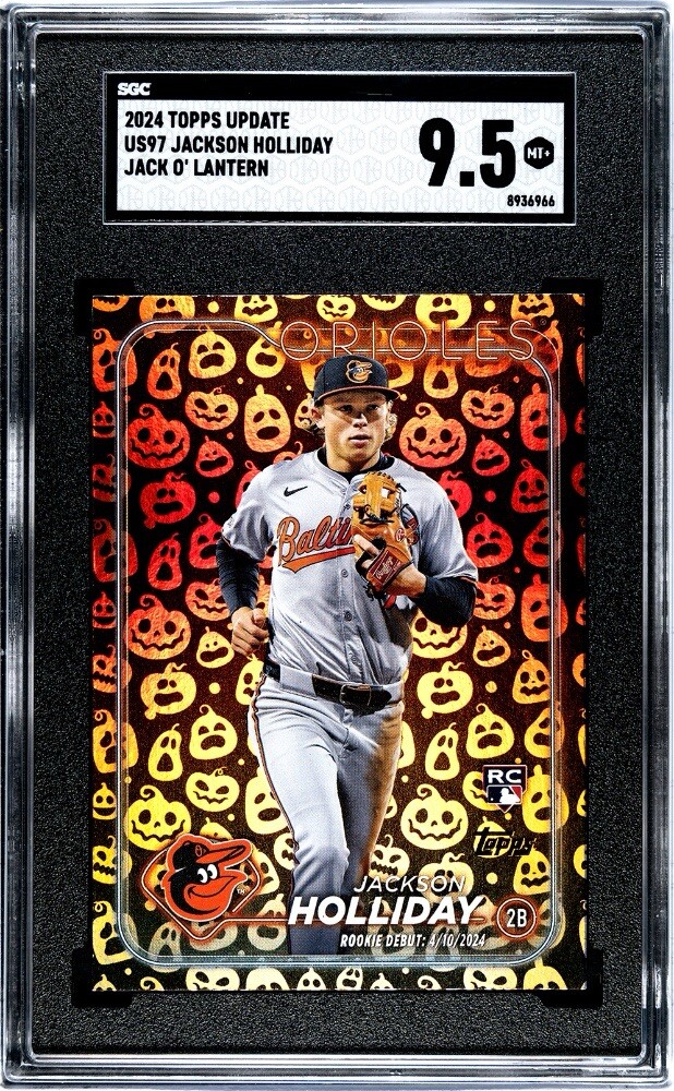 2024 Topps Update Jackson Holliday Jack O Lantern SGC 9.5 Mint + US97 Rookie