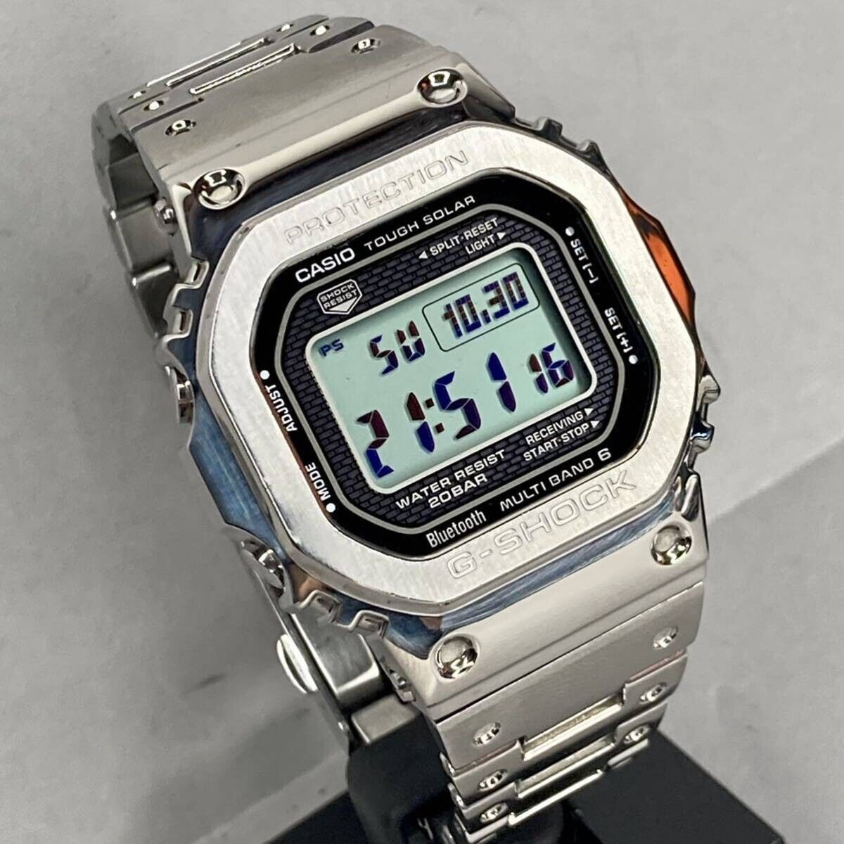 Casio G-SHOCK GMW-B5000D-1JF Radio Solar Watch - Silver