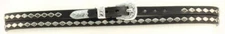 M&F Western Hatband with Diamond Studs 0201101 Black Leather (FAST SHIPPING)