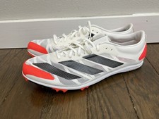 Adidas Adizero XCS Running Spikes Men  s Size 11.5 FY4089 White Red Black NEW