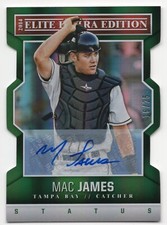 2014 Panini Elite Extra Edition MAC JAMES #54 Status Green Die-Cut Auto /25