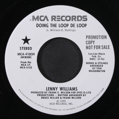LENNY WILLIAMS: doing the loop de loop / same MCA 7'' Single 45 RPM