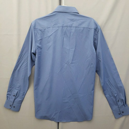 Camicia uomo Lucky Brand con bottoni blu medio slim fit 4 vie elasticizzata 15-15,5 34/35 - Foto 10 di 14