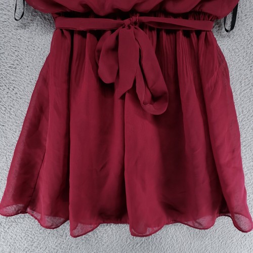 BCX Girl Kids Size 8 Maroon Macy’s Brand Dress Belted Pleated Lined - Picture 5 of 17