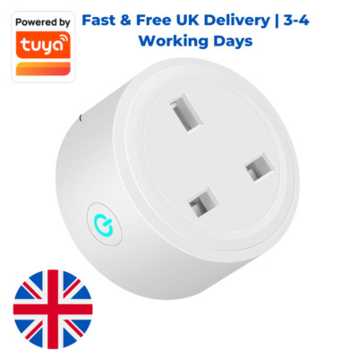 Smart UK Stecker Steckdose Schalter Fernbedienung Sprachsteuerung Alexa Google Assist X2