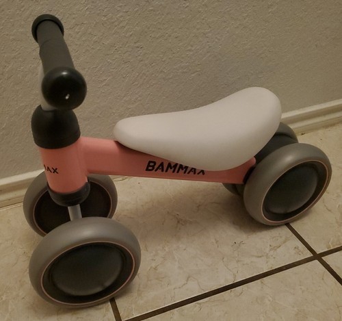 Bammax TykeBike baby balance bike  Pink toddler mobility toy