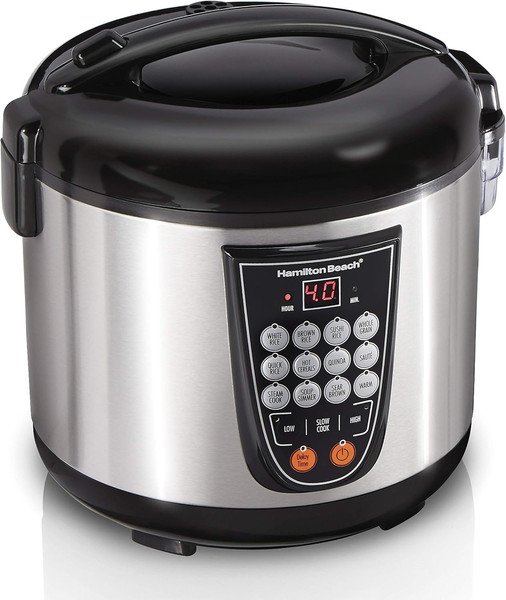 Olla de cocción lenta y vaporizadora de alimentos y arroz programable digital