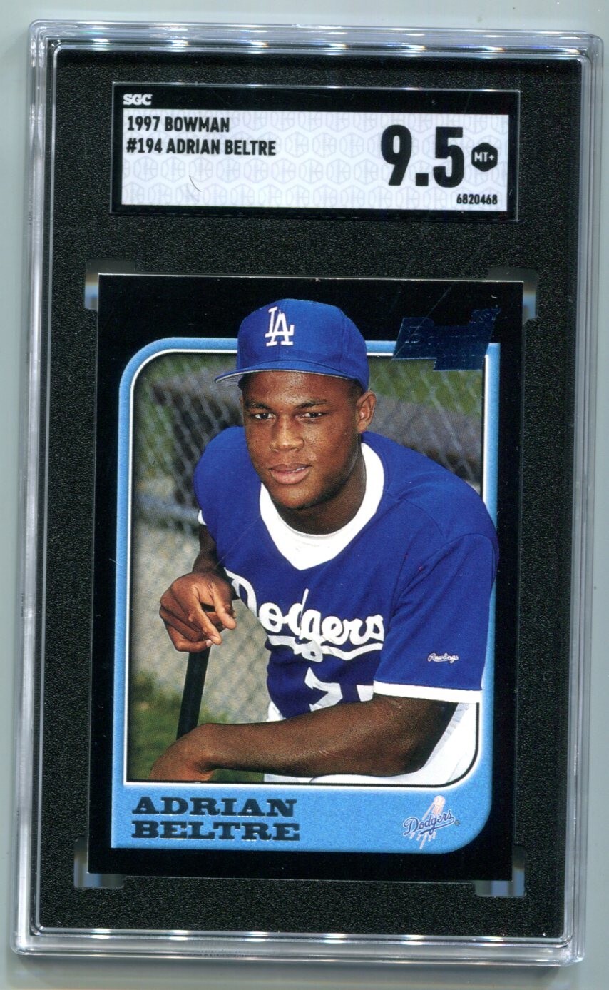 1997 Bowman Adrian Beltre RC #194 SGC 9.5 MINT+ HOF