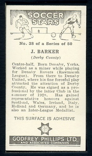 PHILLIPS Cigarette Cards SOCCER STARS - 1936 - Football Players Select-A-Card - Foto 61 di 81