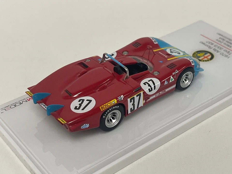 1/43 True Scala Tsm Alfa Romeo Tipo 33/3 1970 24 Ore Di Le Mans 144313 TA096 - Immagine 3 di 4