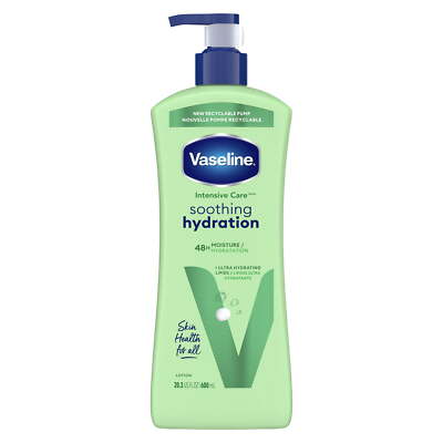 Vaseline Intensive Care Body Lotion Soothing Hydration for Women Dry Skin,20.3OZ