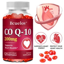 Coenzyme Q-10 - 200 mg Gummies - Heart Health - Boosts Energy and Endurance
