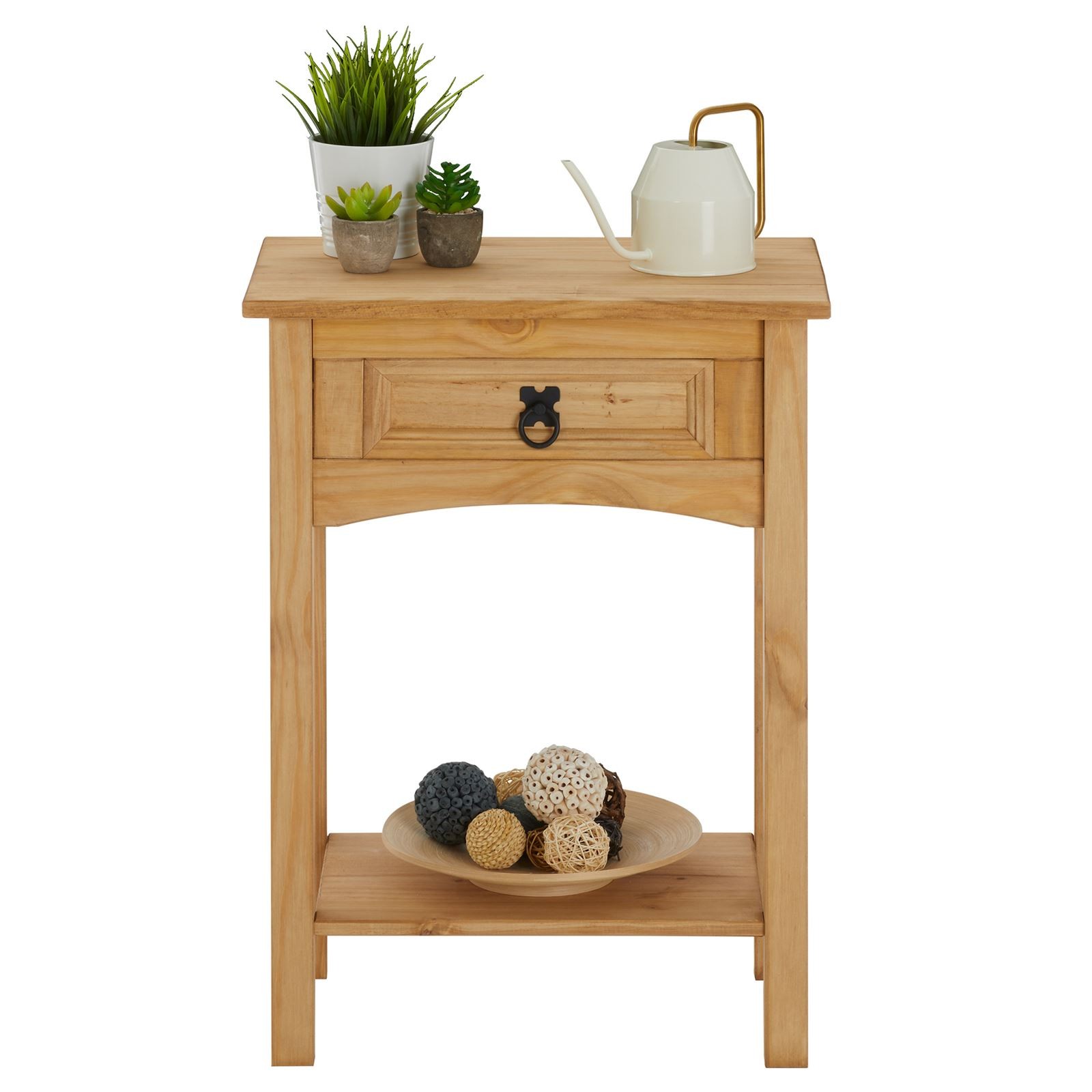 Console en pin massif style mexicain aux finitions artisanales - 3