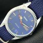REFURBISHED SEIKO AUTOMATIC 6309A JAPAN MENS VINTAGE BLUE DIAL WATCH a443160-1