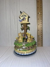 San Francisco Music Box Cat Kitties Welcome Friends Figure You’ve Got A Friend