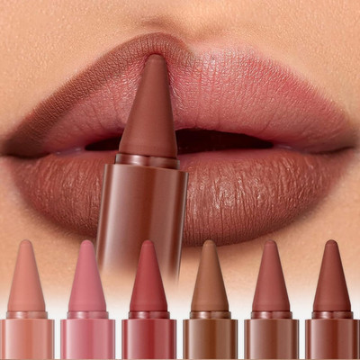 Lipliner und Lippenstift Set mit Ombre Effekt, wasserfest, 6er Mini-Varianten