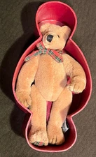  Vintage F.A.O Schwarz 5th Avenue Jointed 9” Plush Bear In A Box