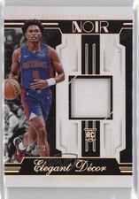 2023 Panini Noir Elegant Décor Rookie Jerseys 74/99 Ausar Thompson #EDR-AUS 19fe