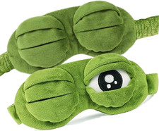 2PCS 3D Sleep Masks Cute Animal Eye Masks Soft Blackout Eye Covers Unisex