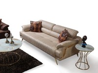 Dreisitzer Sofa 3 Sitzer Sofas Luxus Kunstleder Couchen Polster Designer MöBel