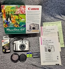 Canon PowerShot G2 4.0MP Digital Camera w/Original Box,charger,2GB memory TESTED