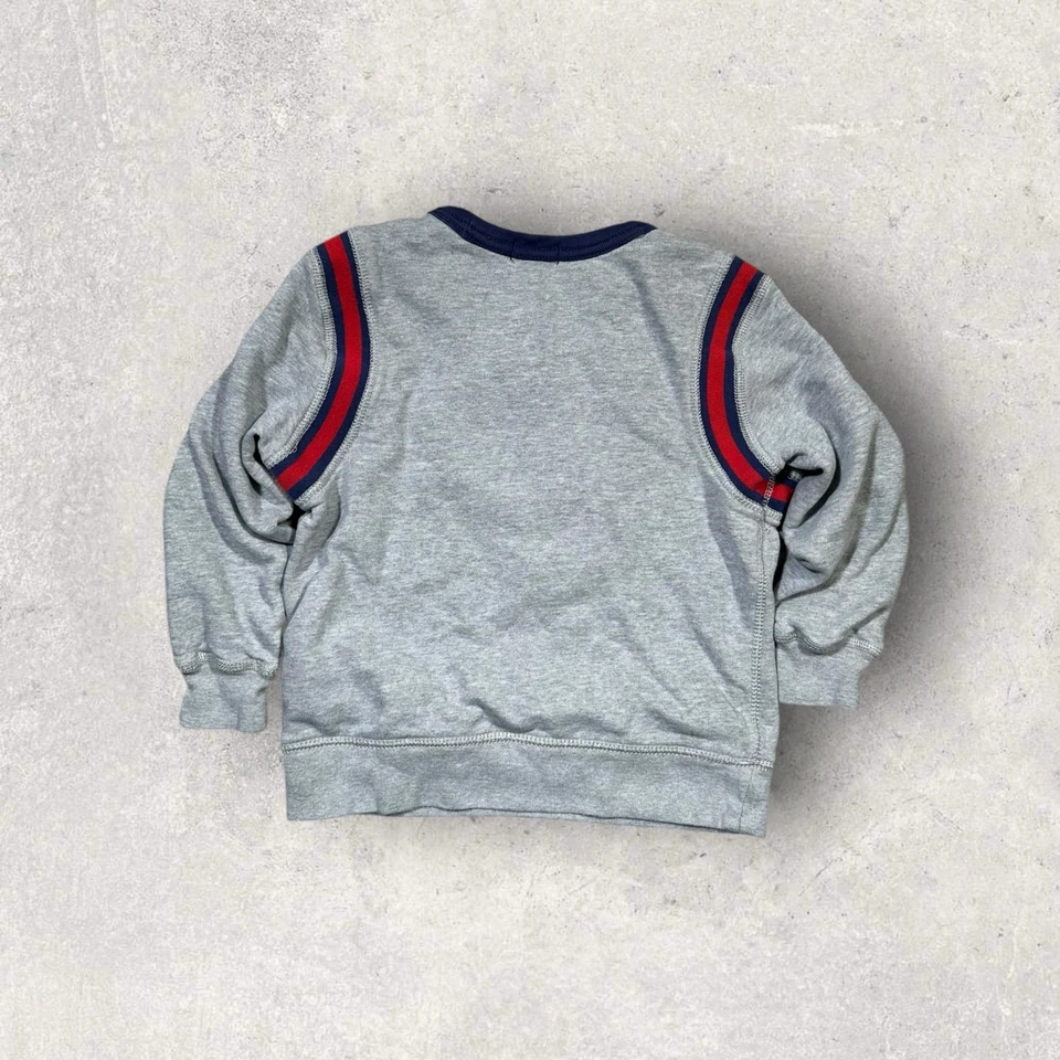 Polo Ralph Lauren Sudadera Gris Ala P Logo Pullover Jóvenes Niños Talla 5 Foto 2 de 4