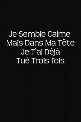 Je Semble Calme Mais Dans Ma Tte Je T'ai Dj Tu Trois Fois: Cadeau Original by Co