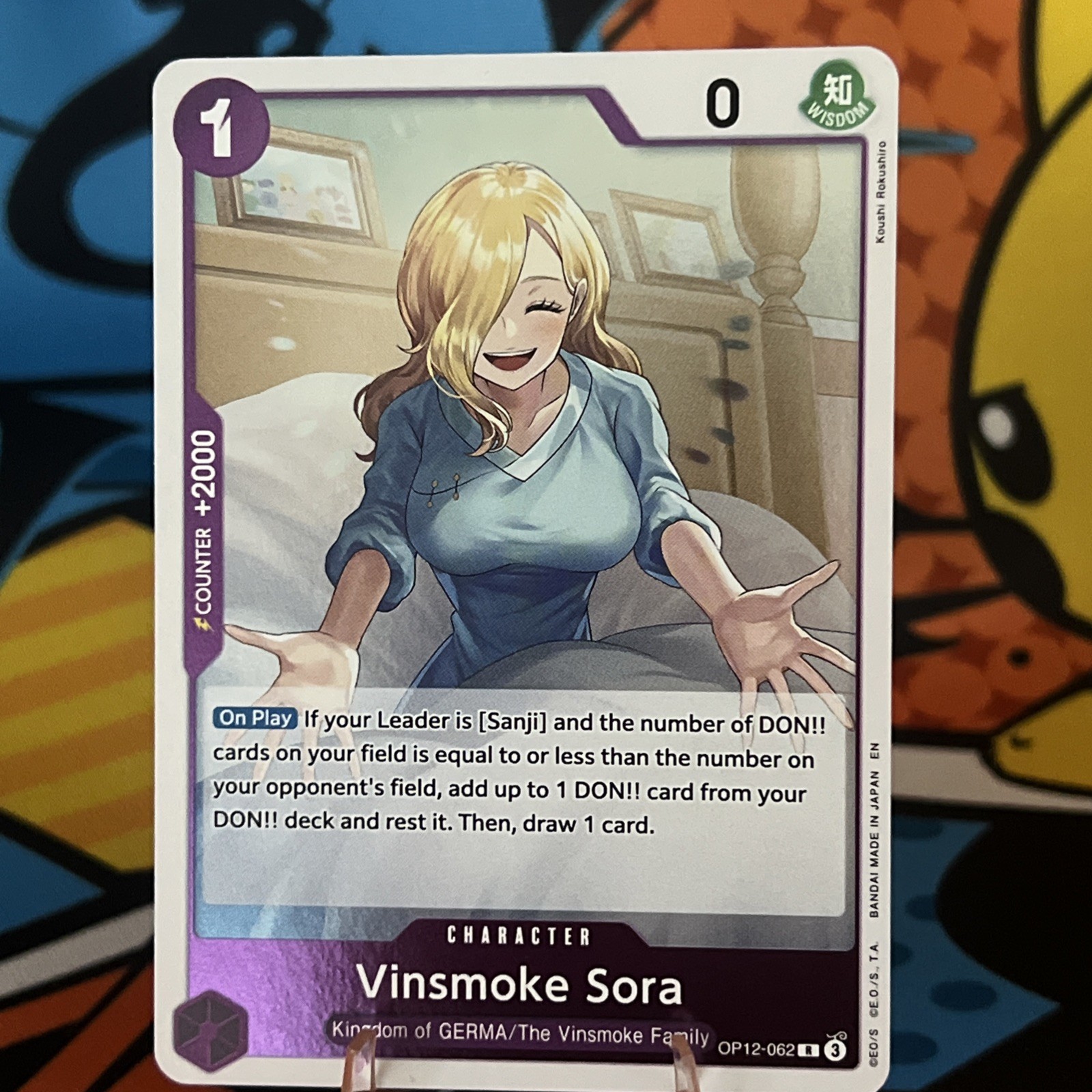Vinsmoke Sora OP12-062 R NM Foil Legacy of the Master English
