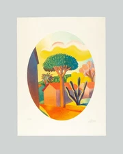 SALVO - "Uno strano cocktail" - Acquaforte e acquatinta, 80 x 60 cm