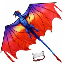 55.9'' Kites Easy to Fly for Kids Adults with 328.1 FT String, Dragon Kite