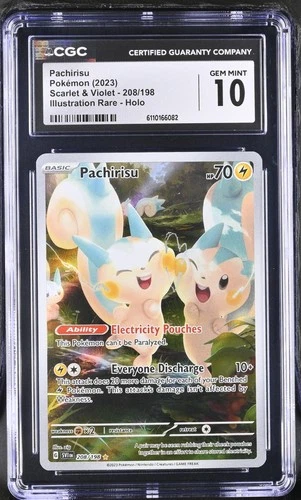 Pachirisu 208/198 CGC 10 - 2023 Pokemon SV Scarlet Violet Base Set IR