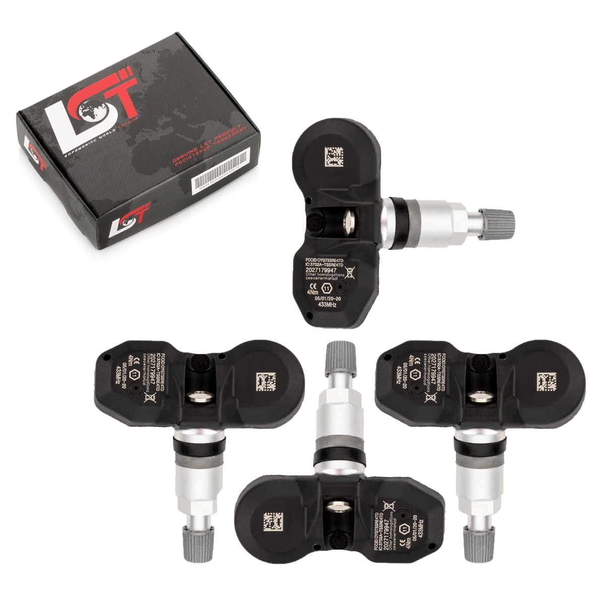 4x Tyre Pressure Control System Rdci Sensor 7PP907275F for Lamborghini Gallardo