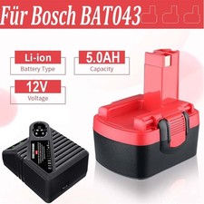 5,0Ah Akku Für Bosch 12V BAT043 BAT045 PSR 1200,PSR 12-2,PSR12,PAG 12V Ladegerät
