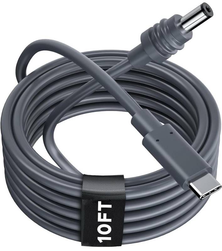 Starlink Mini USB-C to DC Power Cable,Max 100W Input USB Type C to DC Cable 10ft