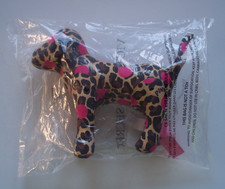 7" Stuffed DOG Animal Print, "Pink" DOTS - Tags VICTORIA'S SECRET PINK - NEW