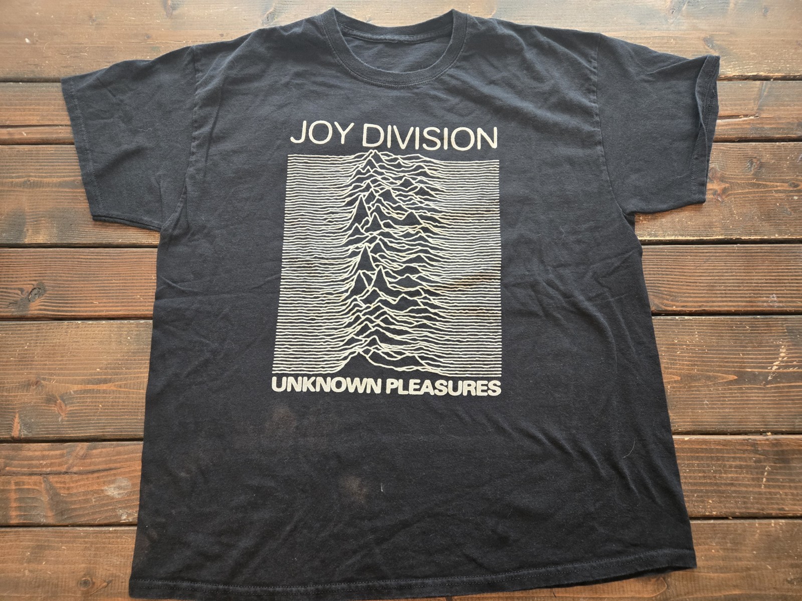 Joy Division Unknown Pleasures Rock Shirt Repro Large Size Vintage Style
