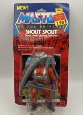 MOTU Vintage SNOUT SPOUT Clear Masters of the Universe MOC Sealed figure He-Man