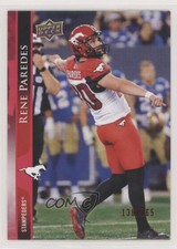 2021 Upper Deck CFL Red 136/165 Rene Paredes #116 ex5